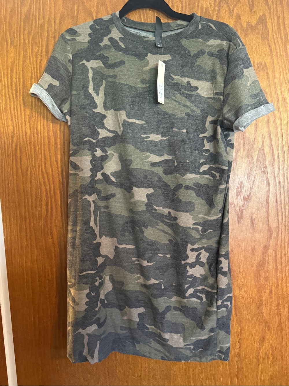 Camouflage Short Sleeve Crewneck Shirt - Olive Camo